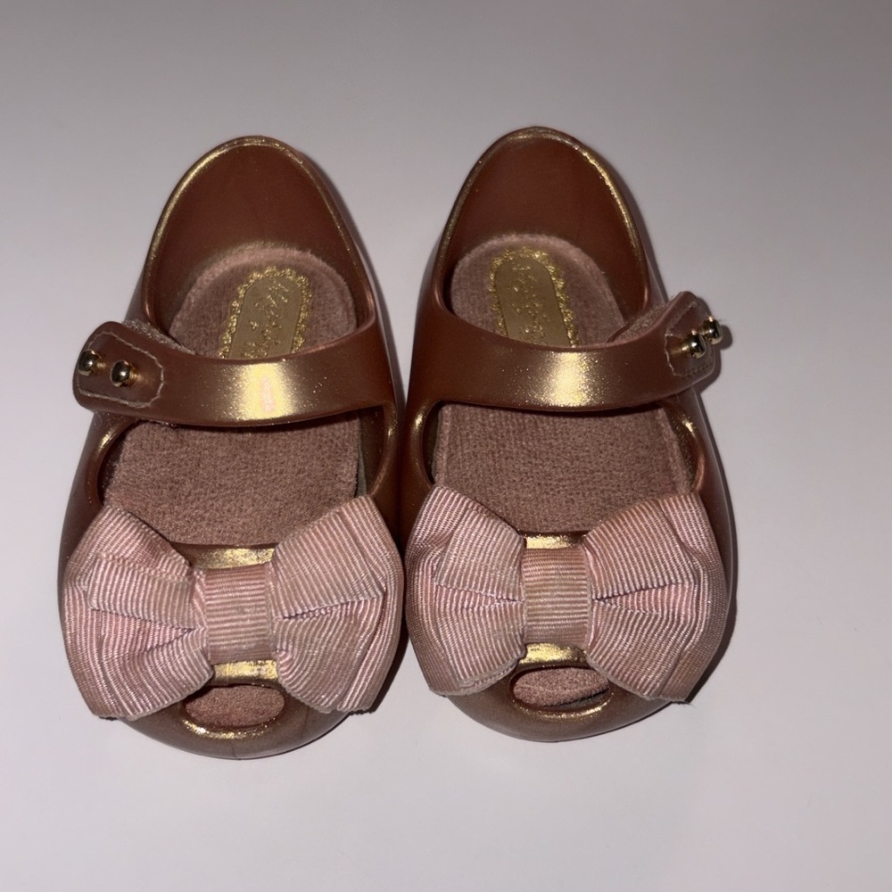 Stylish Pink and Gold Kids Shoes